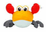LEAN Toys Bath Toy Wind Up Crab Walks Swims Blue Yellow