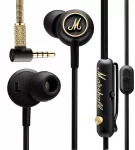 3.5 mm wired earphones Marshall EQ black gold