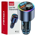 Amio Car FM Transmitter 1USB-A 1USB-C 12V 24V -04655