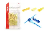 Amio T-Type Quick Connect Connector 04-6mm 24A 5pcs blister