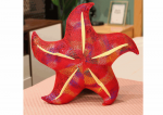 LEAN Toys Mascot Plush Starfish Red Pillow 45 cm