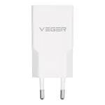 VEGER Phone charger USB A + USB C QC PD 30W 30W1A1C white