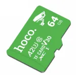 Hoco Memory card microSD 64GB class 10 UH-1 U3 V30 A2 green