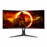 AOC | Gaming Monitor | CU34G2XP/BK | 34" | VA | 21:9 | 180 Hz | 1 ms | 3440 x 1440 pixels | 2 HDMI ports | Black