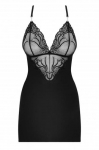 Obsessive 828-CHE-1 S/M lingerie set/bodysuit Chemise Black Polyamide