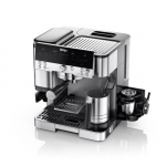 NINJA | Espresso Coffee Maker | ES601EU Premier Caf Luxe | Pump pressure 11 bar | Built-in milk frother | For ground coffee | 1650 W | Black/Stainless Steel