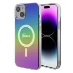 GUESS GUHMP15MHITSK iPhone 15 Plus 6.7" multicolored | rainbow hardcase IML Iridescent MagSafe