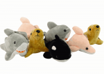 LEAN Toys Mini Plush Sea Animals, 4 Models