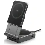 Spigen Essential 2-in-1 wireless charger | Qi 2.2 | MagSafe compatible | 25W | black
