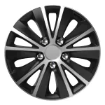 Versaco Wheel Cover Rapide NC 15" SILVER AND BLACK with chrome nuts