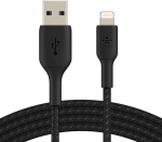 BELKIN BOOST CHARGE Lightning to USB-A cable, braided, 0.15m, black (CAA002bt0MBK)