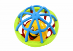 LEAN Toys Sensory ball rattle, rubber, elastic, colorful