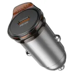 Hoco NZ16 car charger | 30W | PD, QC | USB-C | gray