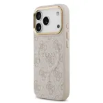 GUESS PU Leather 4G phone case with MagSafe support for iPhone 17 Pro pink