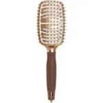 Olivia Garden NanoThermic Flex Pro - Flat hairbrush with 100% boar and ionic bristles 0ml