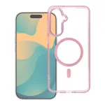 Case for Xiaomi Redmi 17C 5G Frame Clear Hybrid Mag Cover compatible with MagSafe powder pink