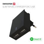 SWISSTEN Swissten Premium Travel Charger 2x USB 3 / 15W