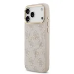 GUESS PU Leather phone case with MagSafe support for iPhone 17 Pro Max pink