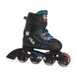 Children's roller skates FILA X-One, Black/Blue/Red (L)