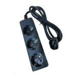 EATON IEC-Schuko power cable, 10A, C14 - 3x Schuko outlet box | 1010081 | Quantity: 3 sockets