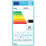 Candy Hood | CBG52SX | Canopy | Energy efficiency class C | Width 52 cm | 168 m/h | Mechanical | LED | Silver