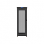 LANBERG 19" free-standing rack cabinet, 37U/800x1000 (flat pack), with glass door, LCD V2, FF01-8037-23BL, Black