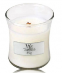 Woodwick White Teak Scented Candle, 85 g