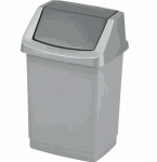 Curver Trash Bin CLICK-IT 15L (Silver)
