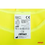 Amio Safety vest for kids, yellow, with certificate -01737