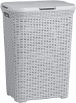 Curver NATURAL STYLE laundry basket, 60L, light grey