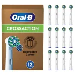 Oral-B Attachable toothbrush 12x Cross / 8006540859827 White