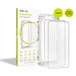 MOBILE ORIGIN EasyGlass with Applicator iPhone 17e/16e/14/13/13 Pro, 2 pack
