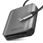 Aluminum high-speed USB-C 3.2 Gen 1 memory card reader. 3 slots, UHS-II.