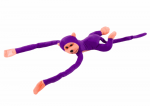 LEAN Toys Plush Monkey Mascot with Sound, Purple 80 cm