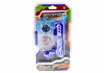 LEAN Toys Set Gun Launcher with 2 Metal Discs, Blue Lights