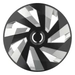 Versaco Hubcap Vector RC BLACK AND SILVER 15"