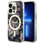 GUESS GUHMP14LHCFWSK iPhone 14 Pro 6.1" czarny/black hardcase Flower MagSafe