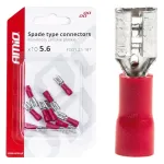 Amio Spade type connectors 5.6mm 0.5-1.5mm 10A 10 pcs