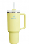 Stanley Thermos mug with straw, The Quencher H2.O FlowState Tumbler, 1.18L, pomelo yellow-green