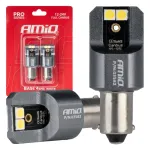 Amio LED CANBUSPRO series BA9S 4x3030 SMD White 12/24V FULL CANBUS AMIO-03582
