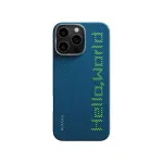PITAKA Tactile Woven Case, Hello World - iPhone 16 Pro Max