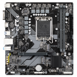 Gigabyte | B760M H DDR4 1.0 M/B | Processor family Intel | Processor socket LGA1700 | DDR4 DIMM | Memory slots 2 | Supported hard disk drive interfaces SATA, M.2 | Number of SATA connectors 4 | Chipse