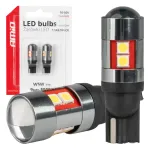 Amio LED bulbs CANBUS T10 W5W 9 SMD 3030 White 12V 24V 36V 48V -04244