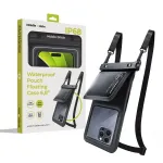 MOBILE ORIGIN Waterproof Floating Case with Small Pouch 6.8" - black/white