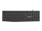 NATEC Keyboard Nautilus US slim black