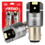 Amio LED CANBUS PRO series BAY15D P21/5W 4x3030 SMD White 12/24V -03585