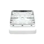 Amio License plate frame - motorcycle, metallic