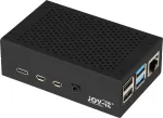 Joy-iT Aluminium case black for Raspberry Pi 4B