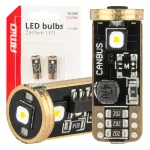 Amio LED CANBUS bulbs T10 W5W 3SMD 3838 White 12V/24V -04246