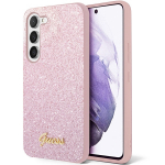 GUESS GUHCS23MHGGSHP S23+ S916 pink hard case Glitter Script